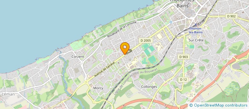 localisation de l'entreprise ACCES TAXI 74 à THONON-LES-BAINS
