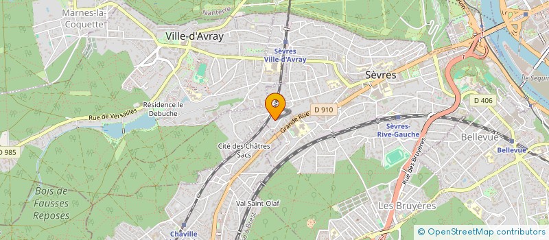 localisation de l'entreprise ACCES VIE à SEVRES