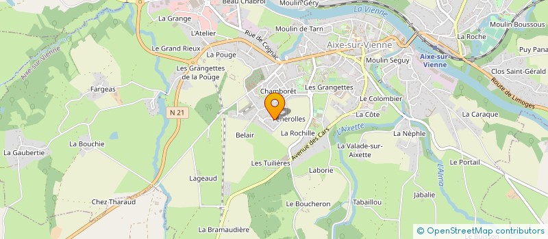 localisation de l'entreprise ACCESENSORIEL à SAINT-LEONARD-DE-NOBLAT