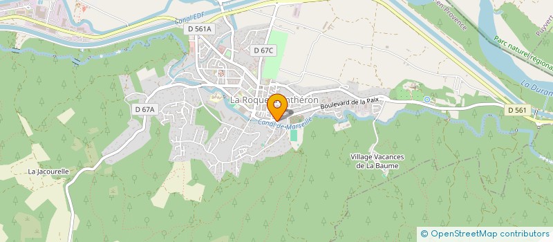 localisation de l'entreprise ACCESMETRIE à LA ROQUE-D'ANTHERON
