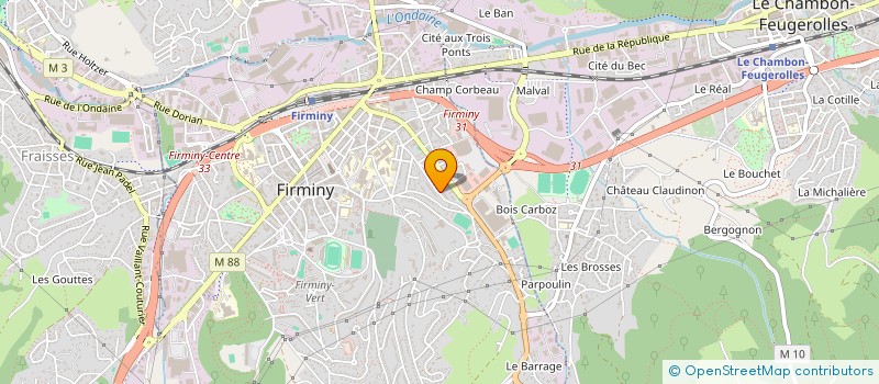 localisation de l'entreprise ACCESS 2D à FIRMINY