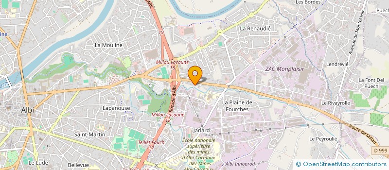 localisation de l'entreprise ACCESS à ALBI