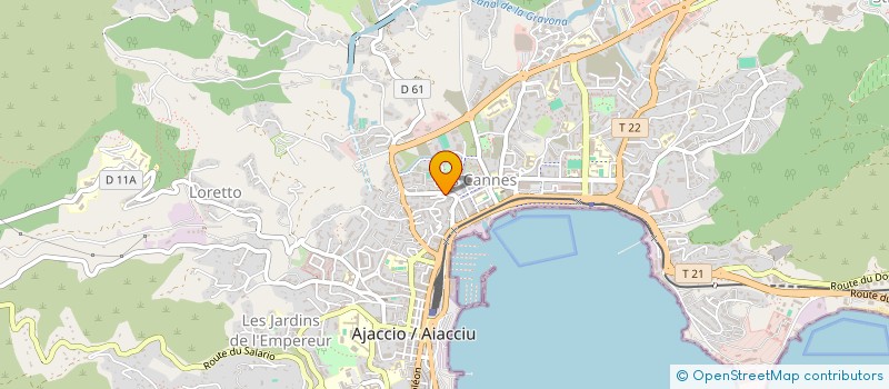 localisation de l'entreprise ACCESS AUTO MOTO à AJACCIO