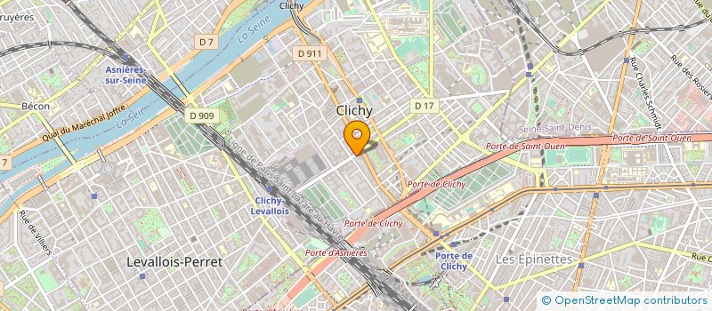 localisation de l'entreprise ACCESS B à CLICHY