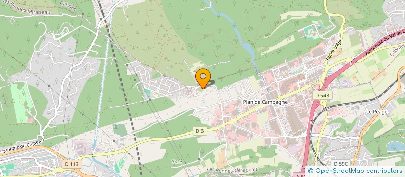 localisation de l'entreprise ACCESS BATIMENT à LES PENNES-MIRABEAU