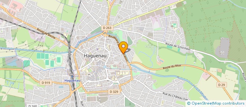 localisation de l'entreprise ACCESS'BIKE à HAGUENAU