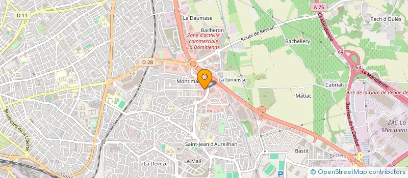localisation de l'entreprise ACCESS BIKE à BEZIERS