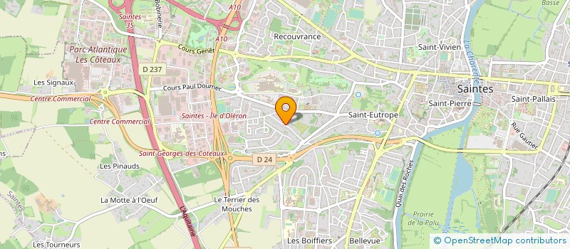 localisation de l'entreprise ACCESS-COM  SAINTES