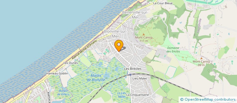 localisation de l'entreprise ACCESS CONSEIL HABITAT  CRICQUEVILLE-EN-AUGE