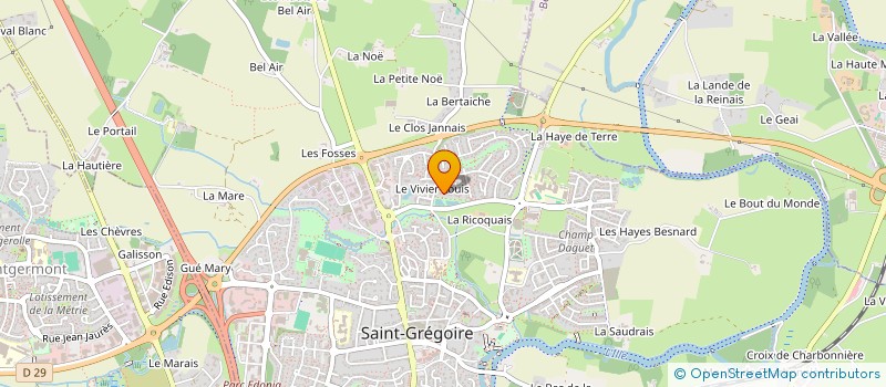 localisation de l'entreprise ACCESS CONSTRUCTIONS à SAINT-GREGOIRE
