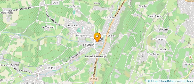 localisation de l'entreprise ACCESS'CYCLE  PORTE DES PIERRES DOREES