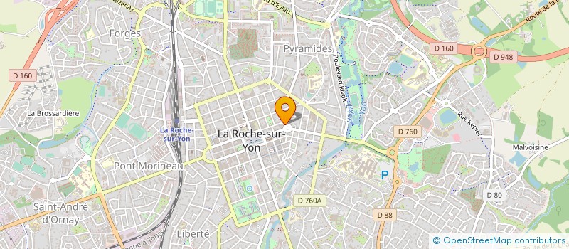 localisation de l'entreprise ACCESS DECO  LA ROCHE-SUR-YON