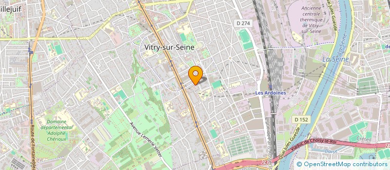 localisation de l'entreprise ACCESS'ILES à VITRY-SUR-SEINE