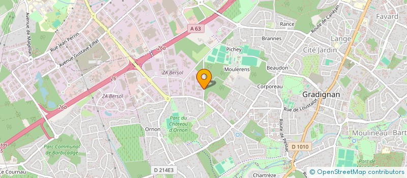 localisation de l'entreprise ACCESS IMAGES à GRADIGNAN