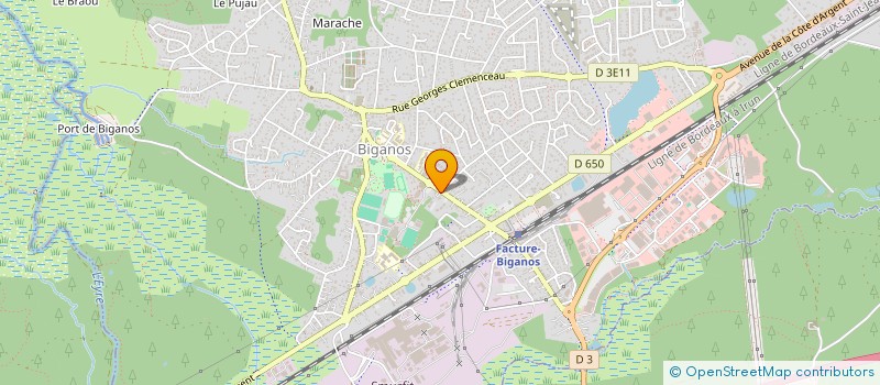 localisation de l'entreprise ACCESS IMMO GESTION  BIGANOS