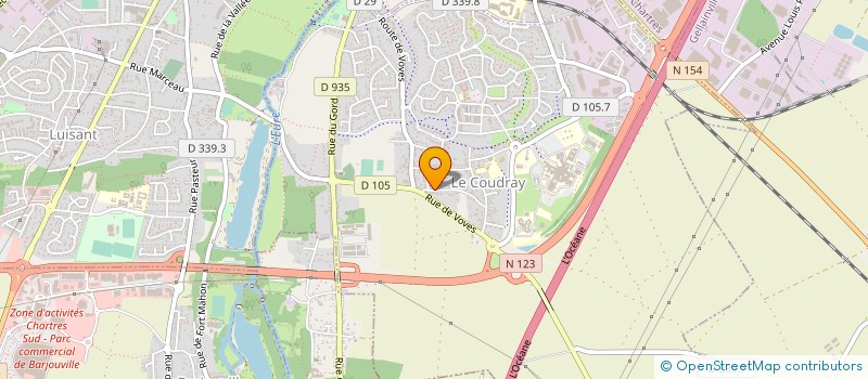 localisation de l'entreprise ACCESS'MOBILITE à LE COUDRAY