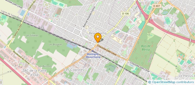 localisation de l'entreprise ACCESS'MOD DIFFUSION  BEAUCHAMP