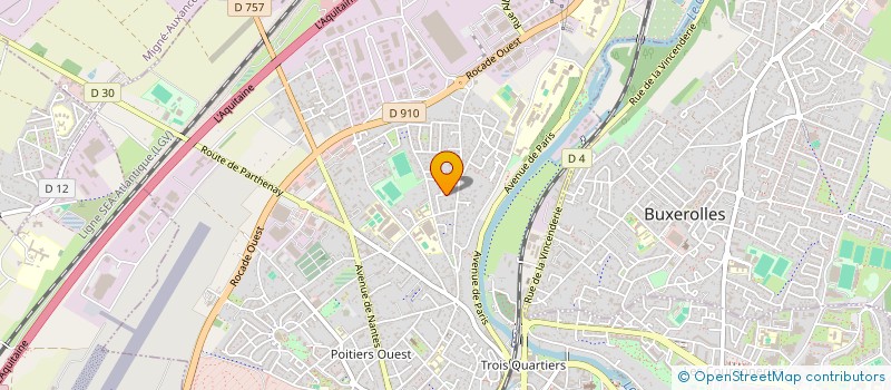 localisation de l'entreprise ACCESS PISCINE  POITIERS