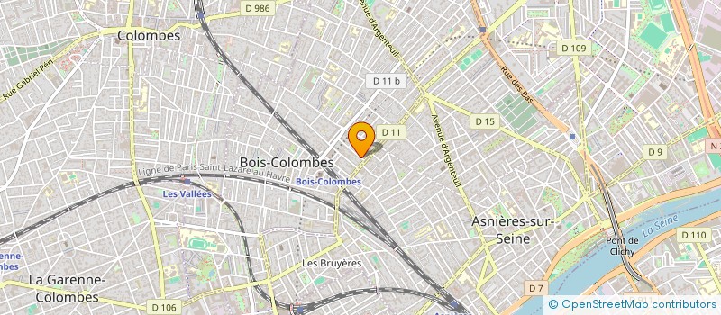 localisation de l'entreprise ACCESS PLOMBERIE & CHAUFFAGE à BOIS-COLOMBES
