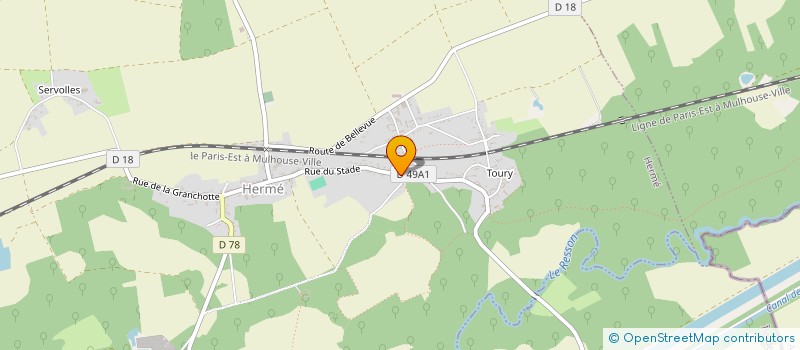 localisation de l'entreprise ACCESS PRIVATE SECURITE PRIVEE  HERME