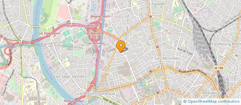 localisation de l'entreprise ACCESS PRO à MONTRABE