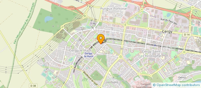 localisation de l'entreprise ACCESS RESEAUX  CERGY