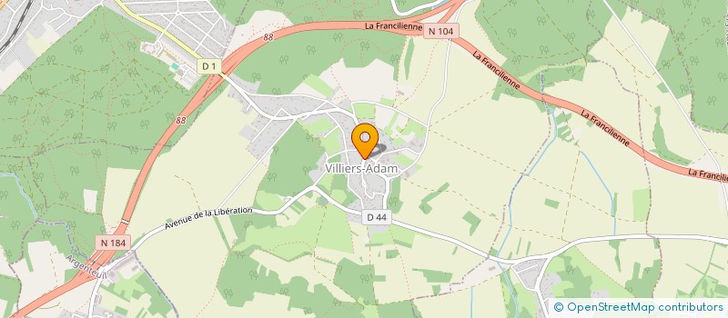 localisation de l'entreprise ACCESS TECHNOLOGIE SERVICES  VILLIERS-ADAM