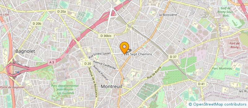localisation de l'entreprise ACCESS UTILIT BRICO INSTALL NEGOCE CABLE à MONTREUIL