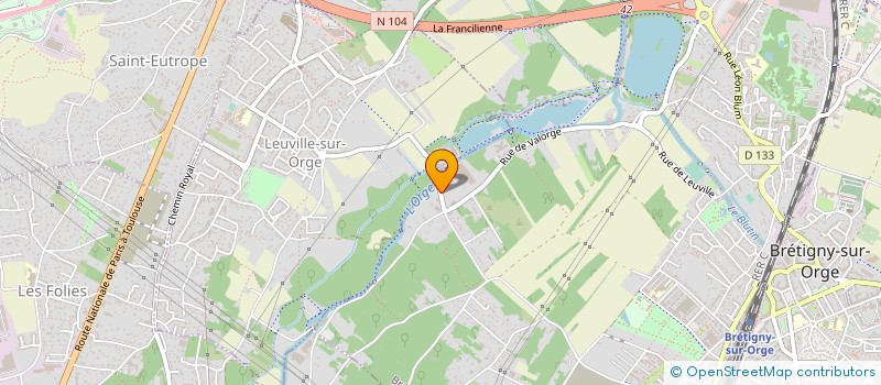 localisation de l'entreprise ACCESSBAT IDF à BRETIGNY-SUR-ORGE