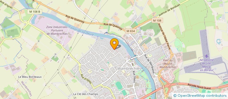 localisation de l'entreprise ACCESSI'COM à WAMBRECHIES
