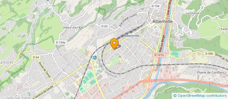localisation de l'entreprise ACCESSIBILITE SAVOIE SERVICES à ALBERTVILLE