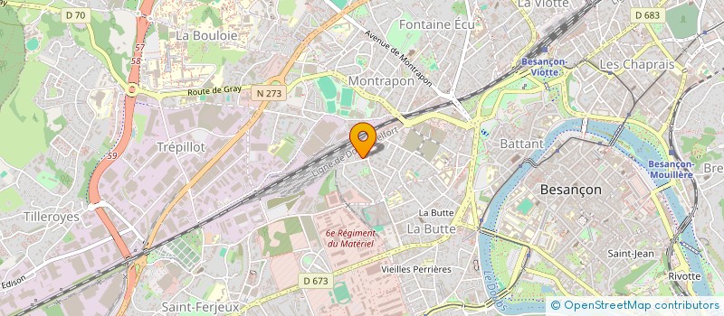 localisation de l'entreprise ACCESSIBILITES VISU'AILES  BESANCON