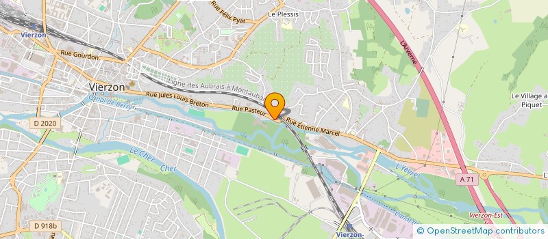 localisation de l'entreprise ACCESSIBLY-VIERZON : MIEUX VIVRE ENSEMBLE L'HANDICAP (ACCESSIBLY-VIERZON)  VIERZON