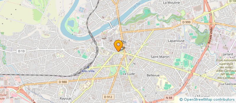 localisation de l'entreprise ACCESSION  ALBI