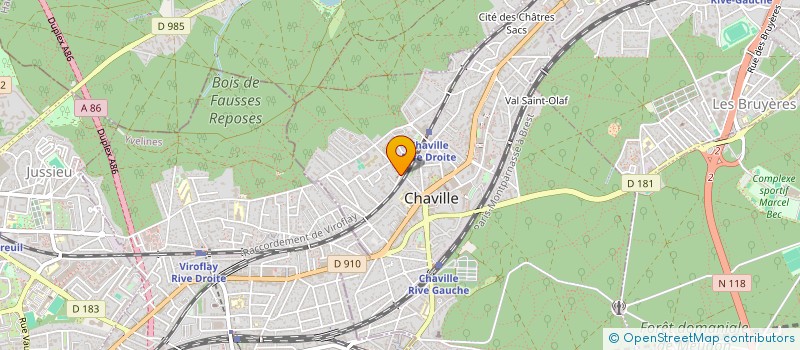 localisation de l'entreprise ACCESSIT COM SARL à CHAVILLE