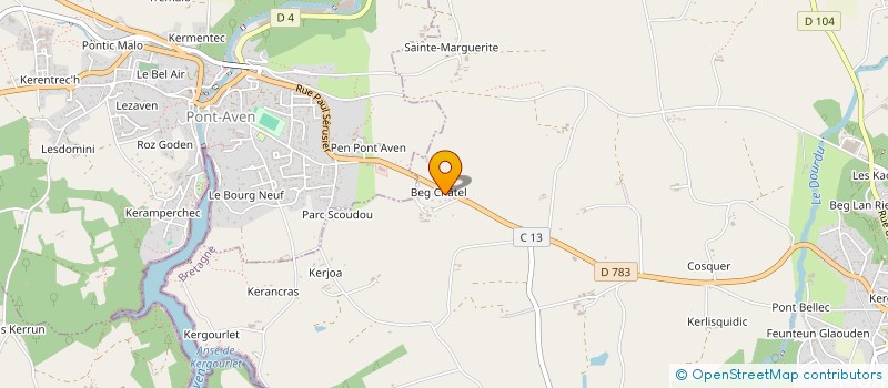 localisation de l'entreprise ACCESSITOUR à RIEC-SUR-BELON
