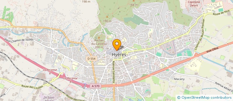 localisation de l'entreprise ACCESSMEDIA 83  HYERES