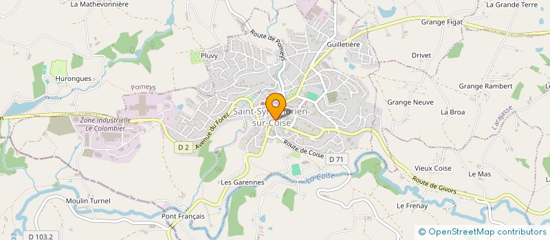 localisation de l'entreprise ACCESSOIRE à SAINT-SYMPHORIEN-SUR-COISE