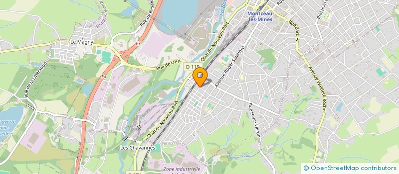 localisation de l'entreprise ACCESSOIRE BUREAUTIQUE CONSOMMABLE SCE à MONTCEAU-LES-MINES