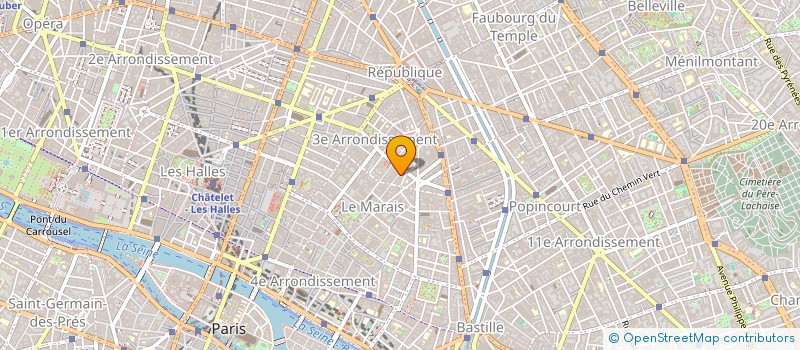 localisation de l'entreprise ACCESSOIRE COMPOSANTE INDUSTRIE TEXTILE à PARIS