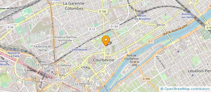 localisation de l'entreprise ACCESSOIRES à COURBEVOIE