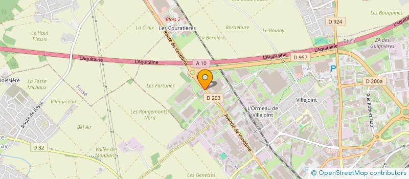 localisation de l'entreprise ACCESSOIRES AUTO DU VAL DE LOIRE à VILLEBAROU