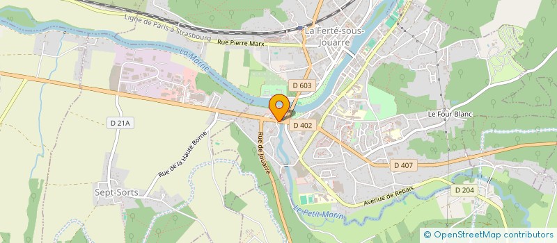 localisation de l'entreprise ACCESSOIRES AUTO FERTOIS à LA FERTE-SOUS-JOUARRE