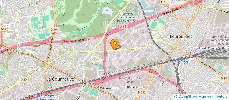 localisation de l'entreprise ACCESSOIRES AUTO LA COURNEUVE à LA COURNEUVE