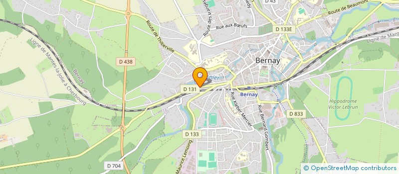 localisation de l'entreprise ACCESSOIRES AUTO SERVICES à BERNAY