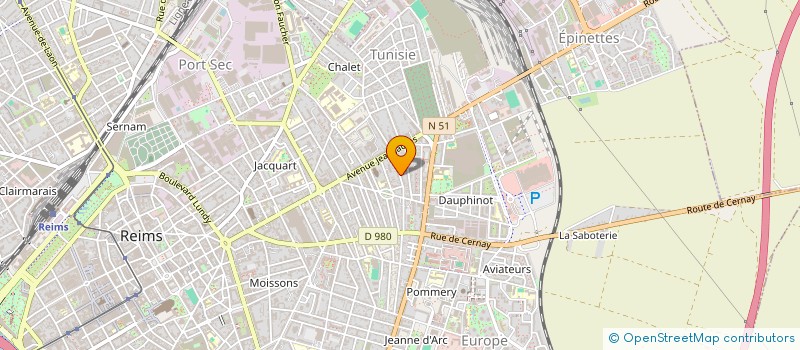 localisation de l'entreprise ACCESSOIRES BIJOUX COSMETIQUES DEP VENTE  REIMS