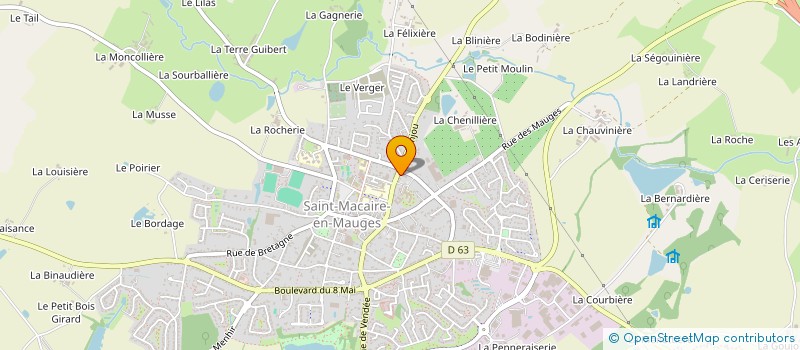 localisation de l'entreprise ACCESSOIRES CHOLETAIS à SEVREMOINE