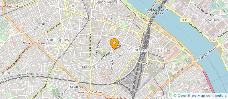 localisation de l'entreprise ACCESSOIRES EMBALLAGES AQUITAINE à BORDEAUX