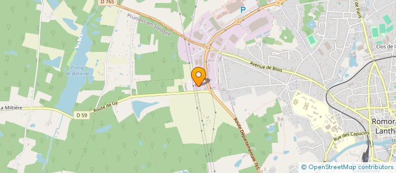 localisation de l'entreprise ACCESSOIRES MOTO 41  PRUNIERS-EN-SOLOGNE