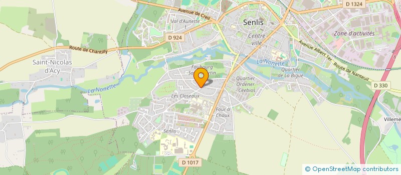 localisation de l'entreprise ACCESSOIRES MOTO PRODUCTS  SENLIS